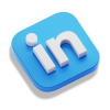 vecteezy_linkedin-professional-app-3d-concept-logo-icon-isometric_44609249